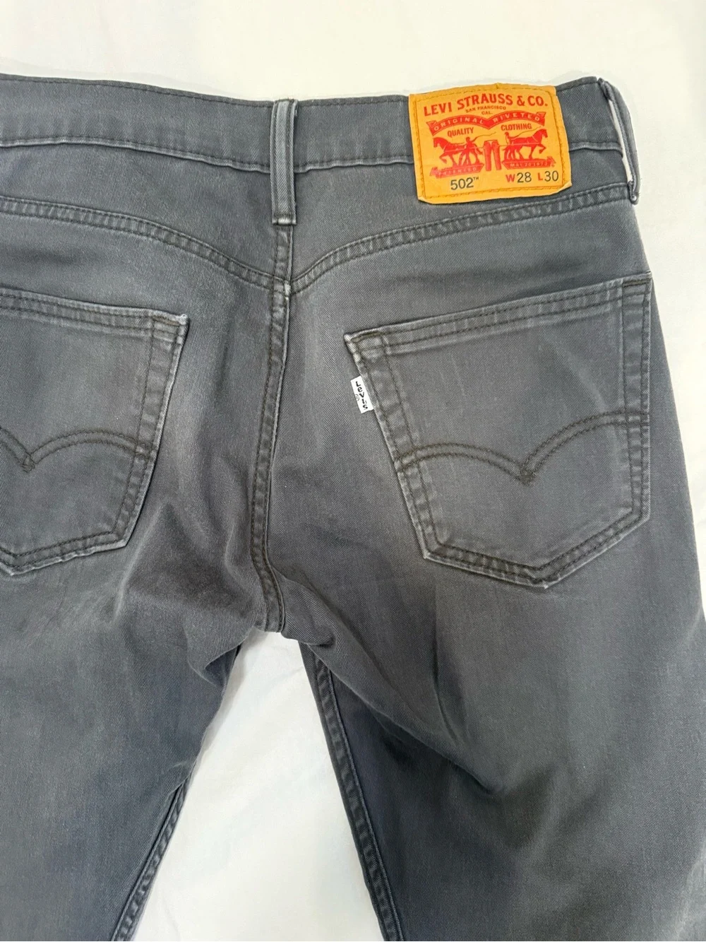 Levi’s men’s 502 Black Straight-Leg Jeans 28x30
